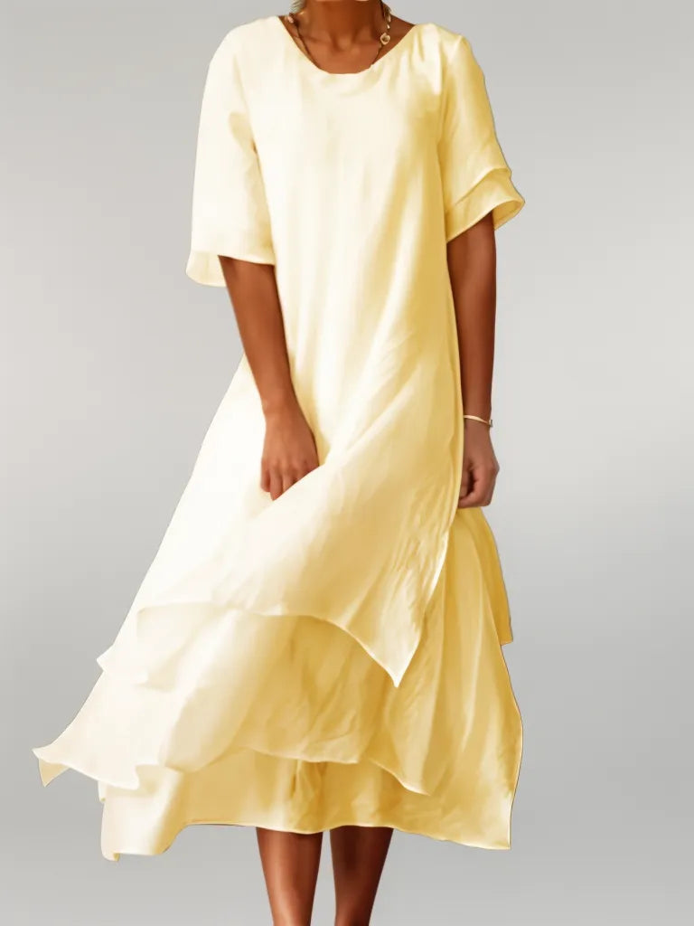 Isilde – Robe Longue Elégante En Coton