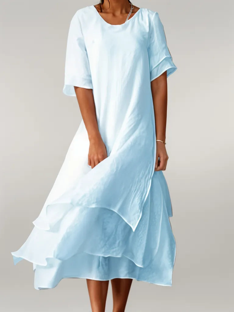 Isilde – Robe Longue Elégante En Coton